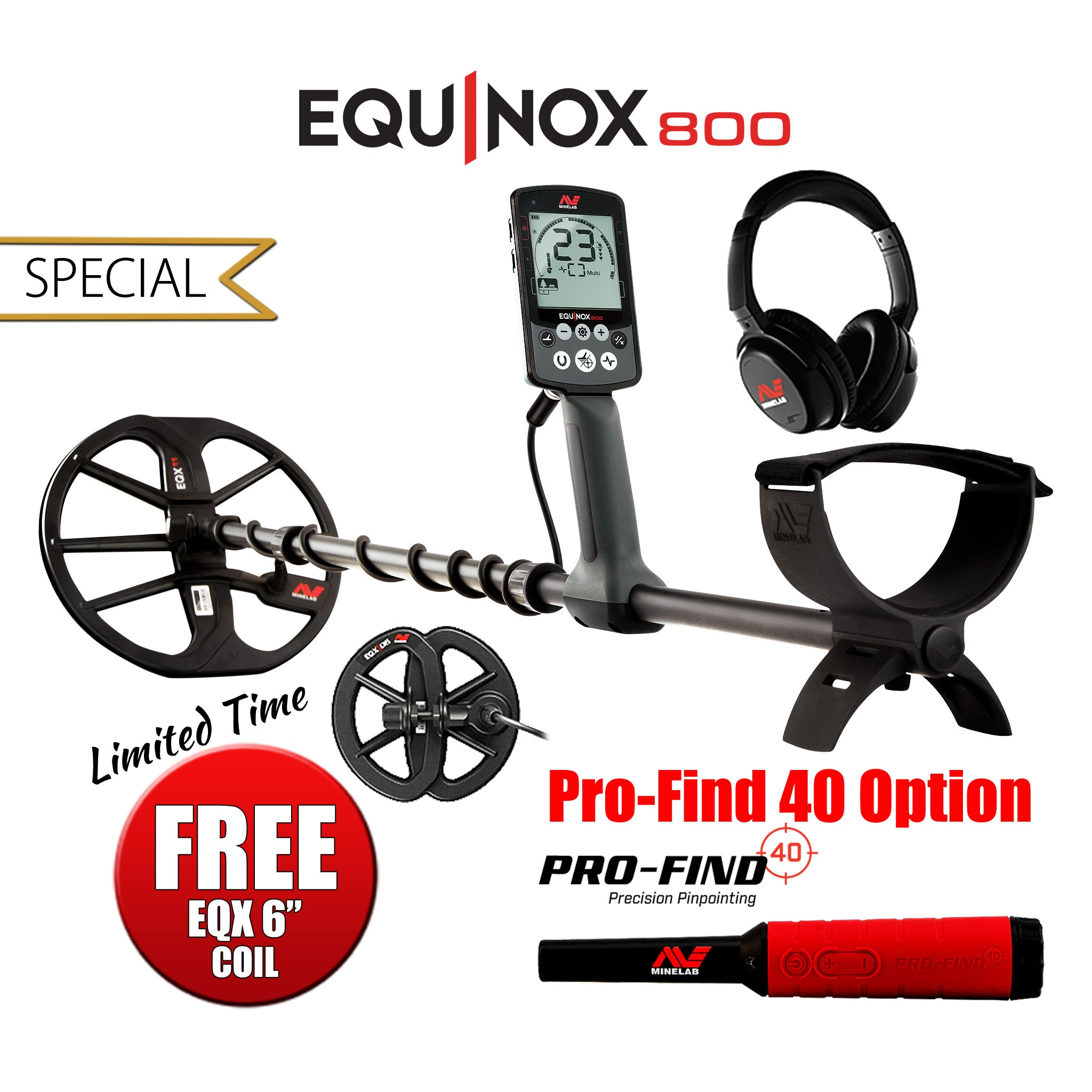 Minelab |  Equinox 800 Metal Detector | LMS Metal Detecting