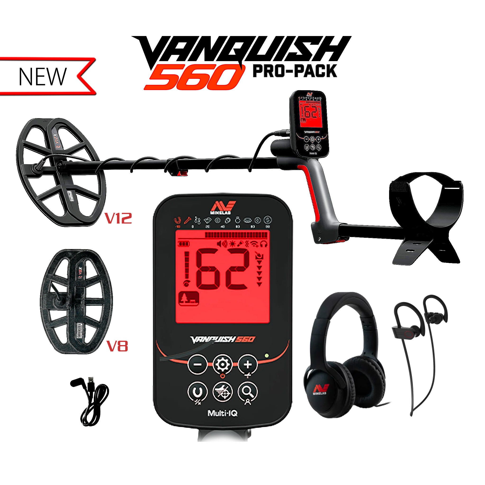 Minelab | Vanquish 560 Pro Pack Metal Detector | LMS Metal Detecting