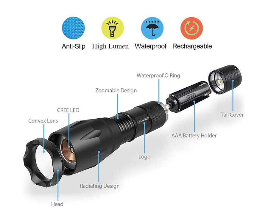 Red LED Flashlight for Night Hunting | LMS Metal Detecting