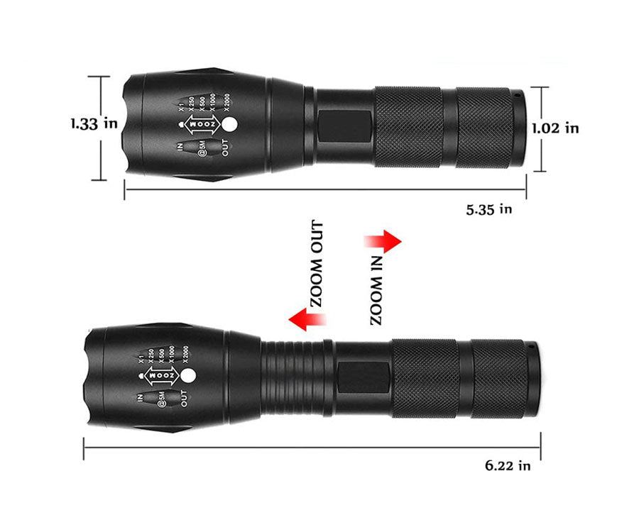 Red LED Flashlight for Night Hunting | LMS Metal Detecting