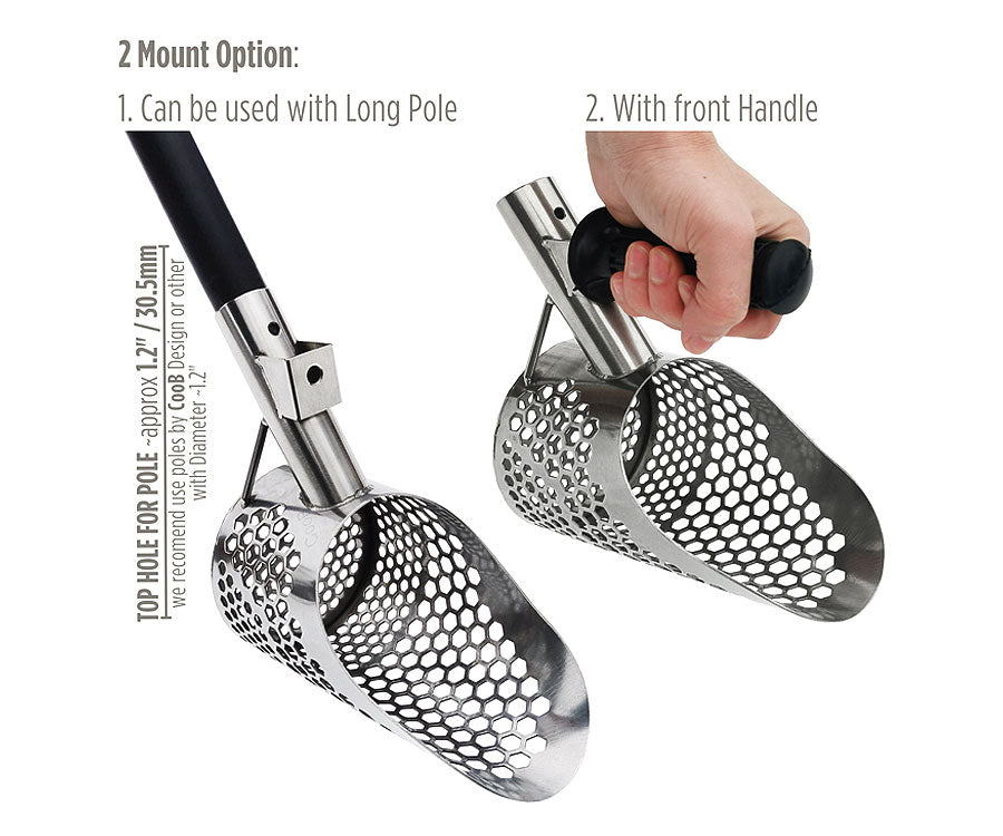 CooB | Kovsh Stainless Steel Beach Sand Scoop | LMS Metal Detecting