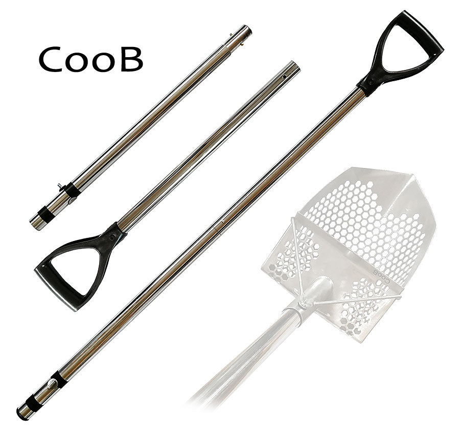 CooB Sandschaufel Monstrik V1 – Edelstahl, Für Metalldetektoren, Strand & Schatzsuche