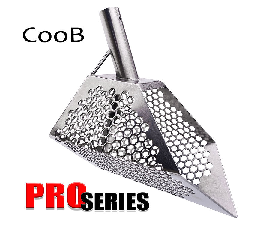 CooB | Stealth Stainless Steel Beach Sand Scoop | LMS Metal Detecting