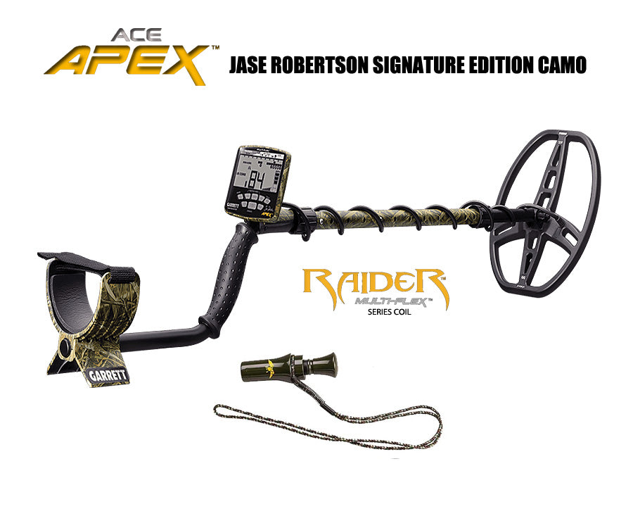 Jase Robertson Signature Edition Ace APEX Metal Detector With 8.5” x 11” DD Raider Coil