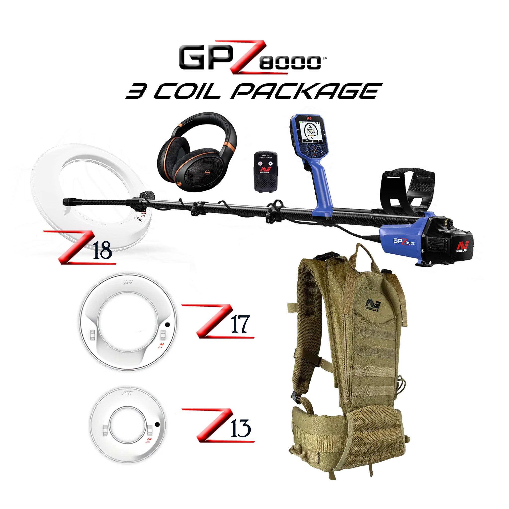 Minelab |  GPZ 8000 Professional Gold Metal Detector | LMS Metal Detecting