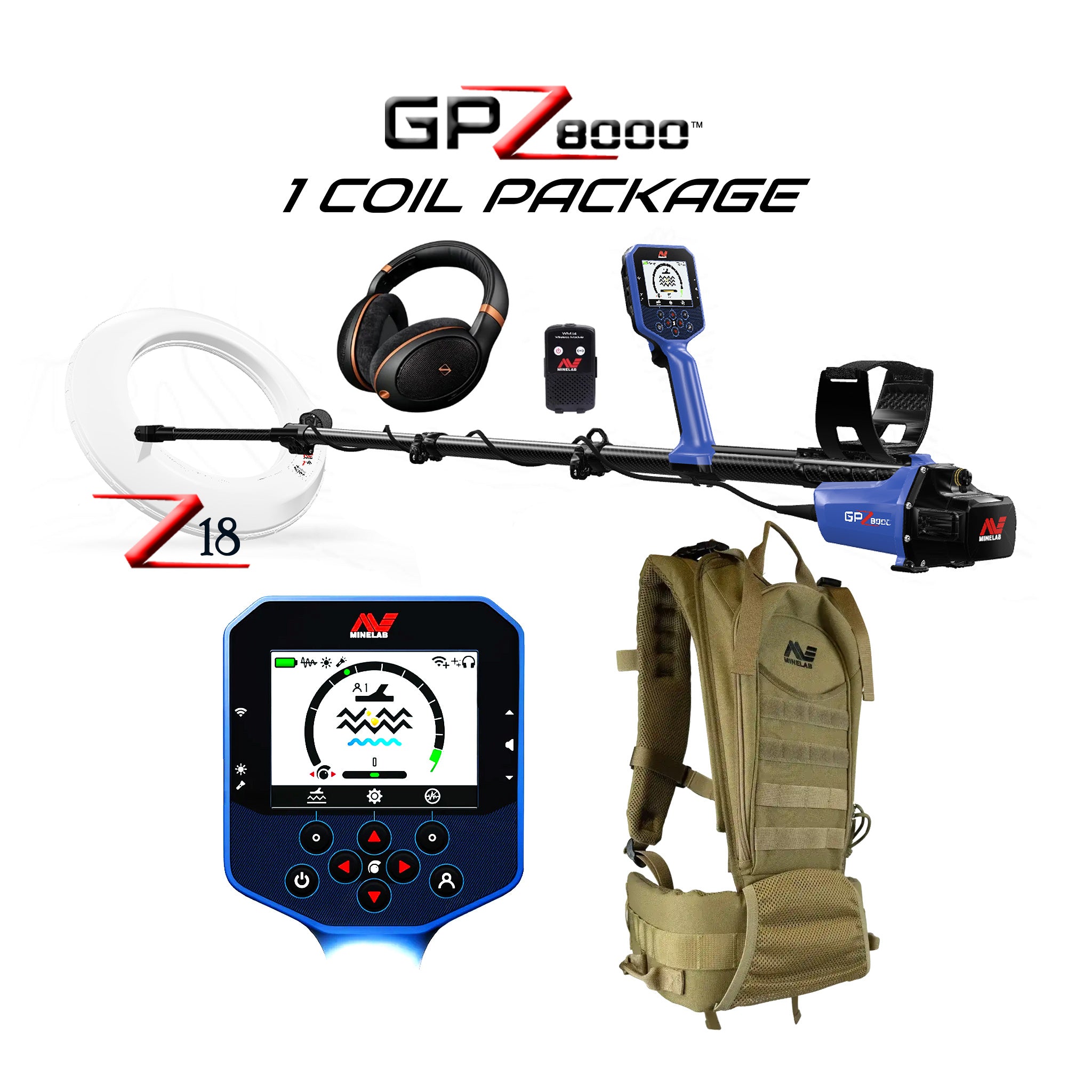 Minelab |  GPZ 8000 Professional Gold Metal Detector | LMS Metal Detecting