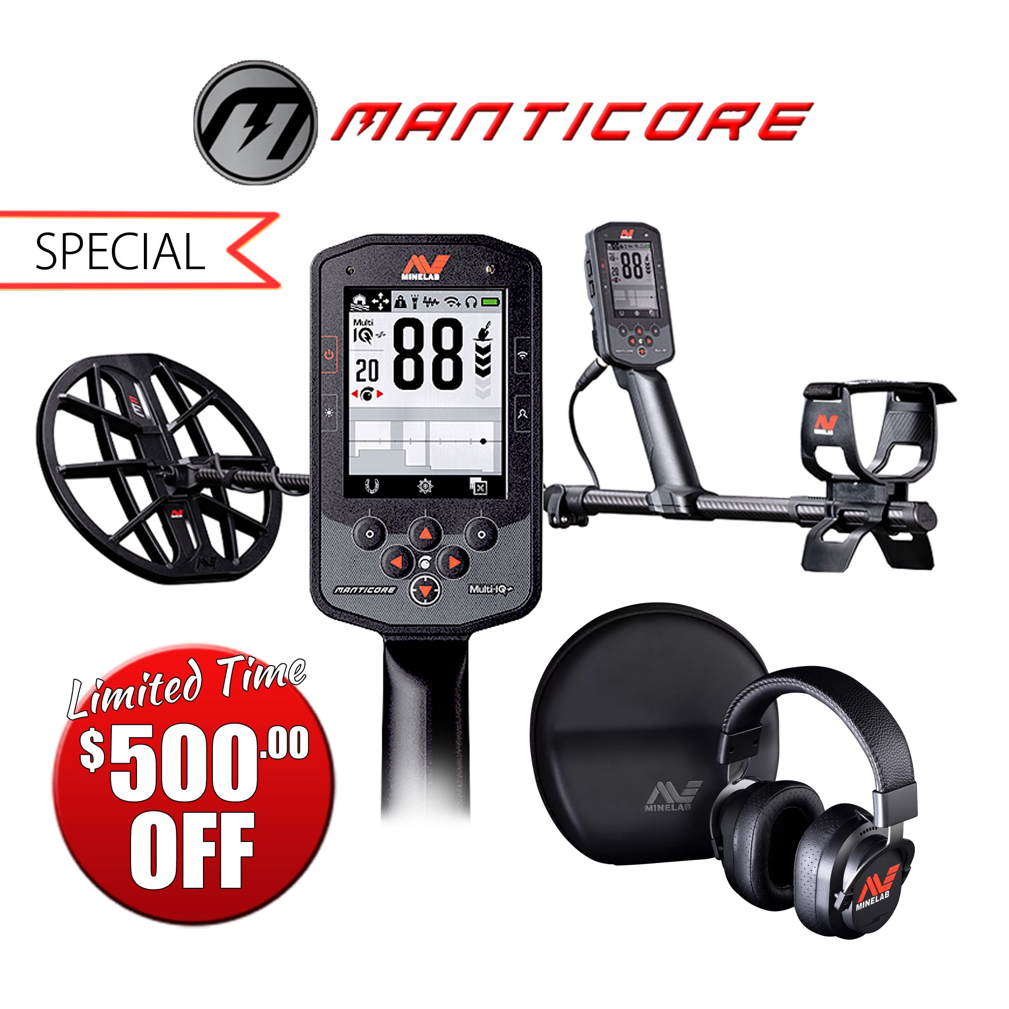 Minelab |  Manticore Metal Detector | LMS Metal Detecting