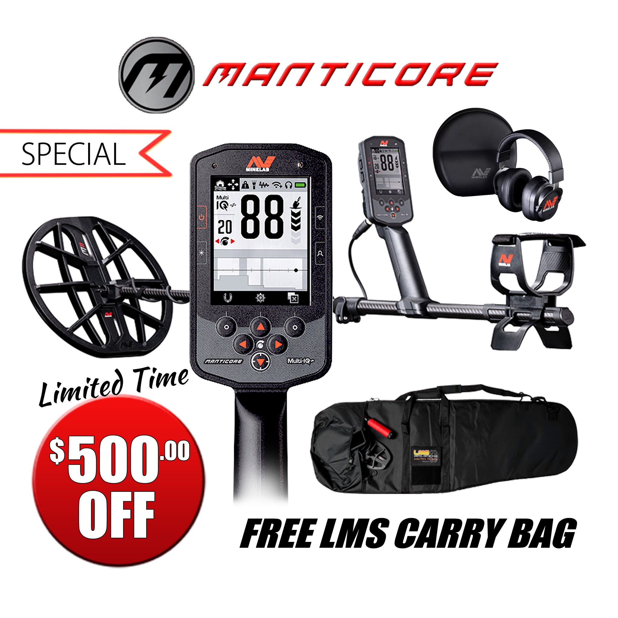 Minelab |  Manticore Metal Detector | LMS Metal Detecting