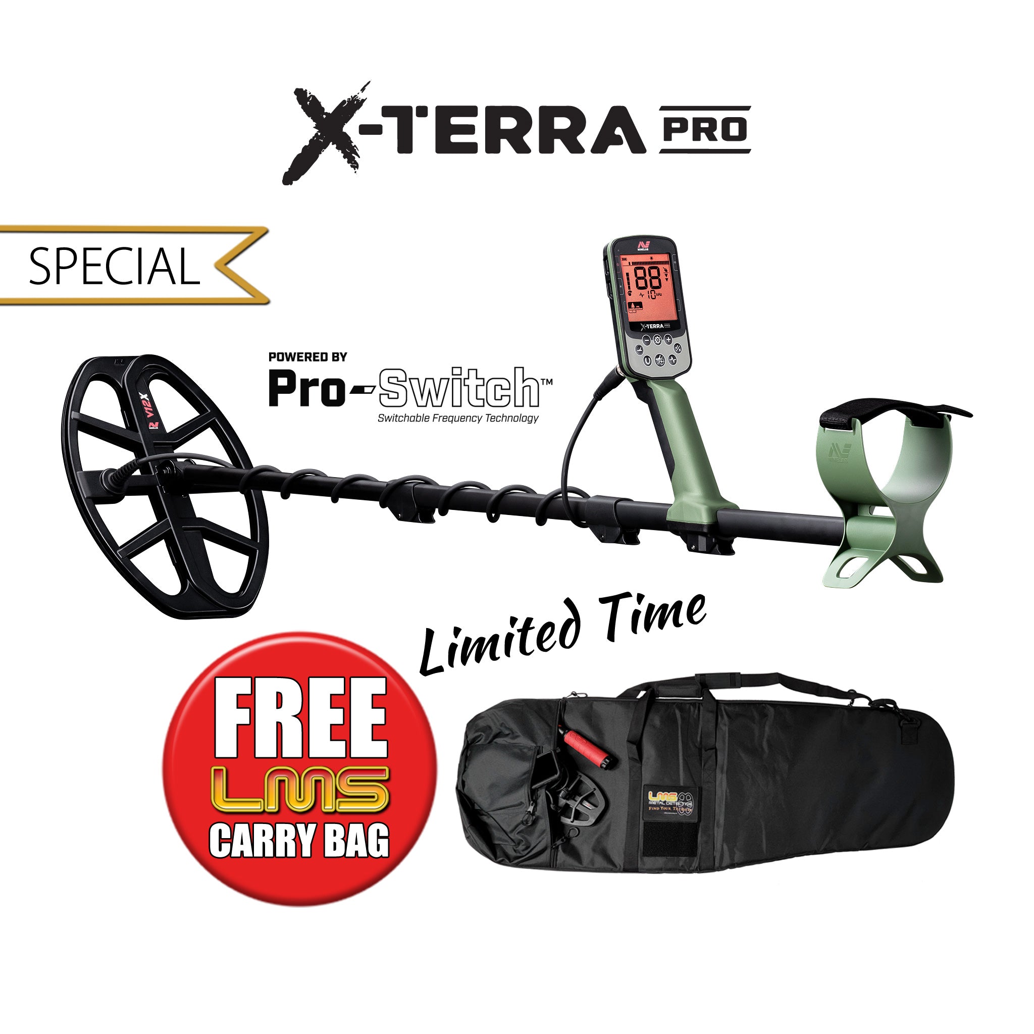 Minelab |  X-Terra Pro Metal Detector | LMS Metal Detecting