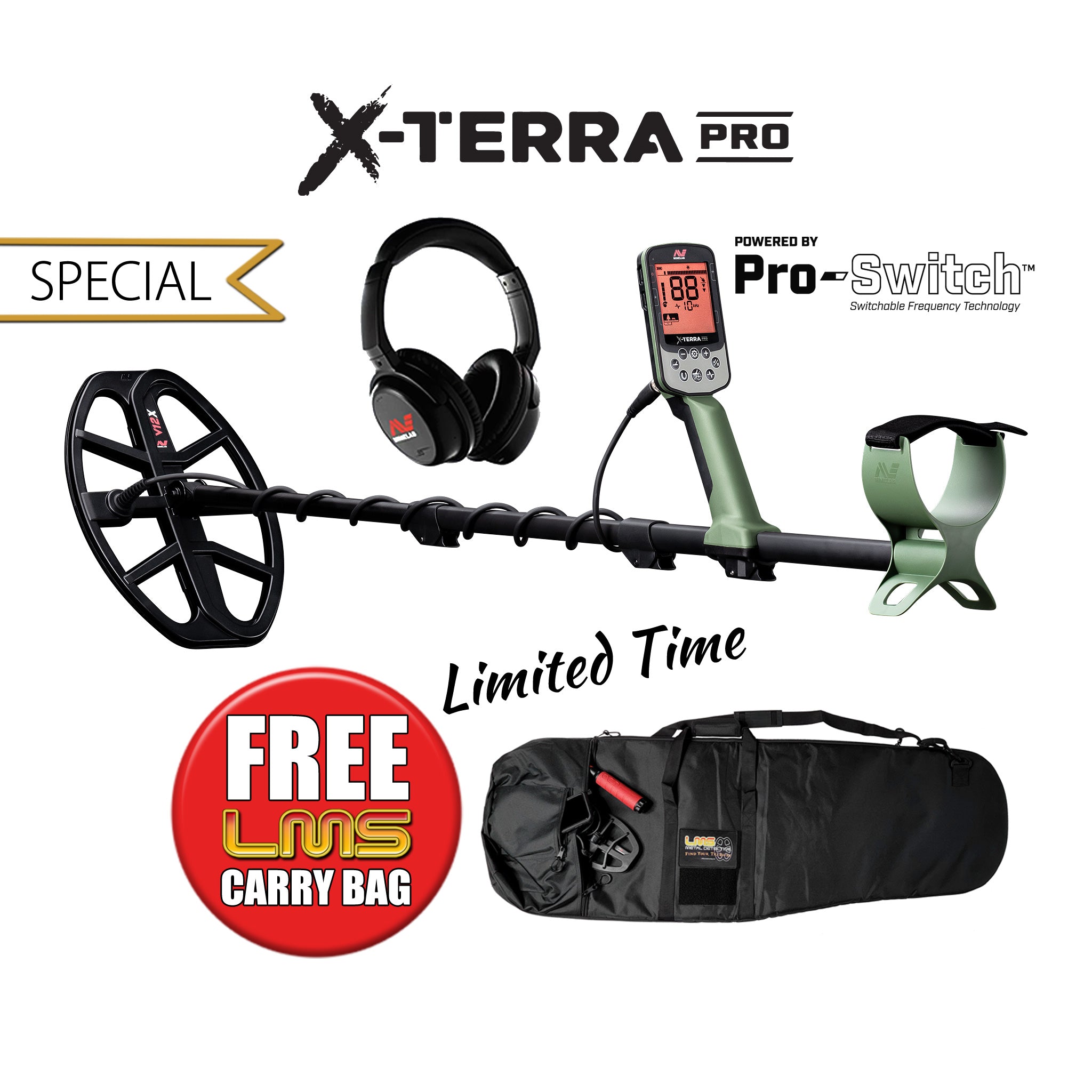 Minelab |  X-Terra Pro Metal Detector | LMS Metal Detecting