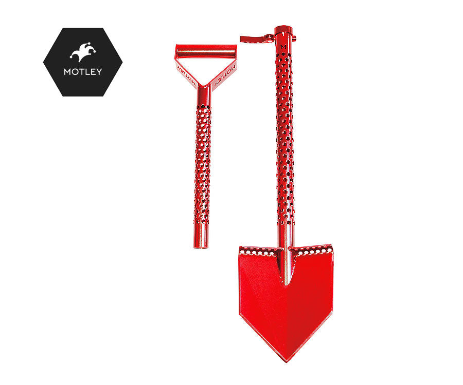 Motley Sharp V Point Shovel (Red) | LMS Metal Detecting
