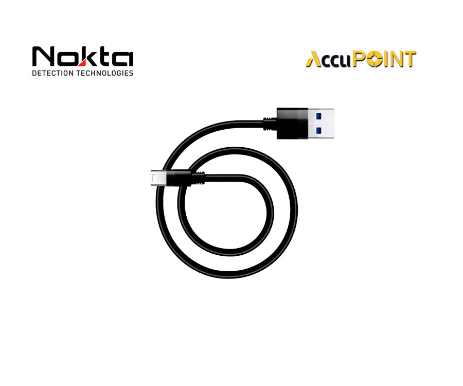 Nokta | AccuPOINT USB Type-C Charging Cable | LMS Metal Detecting