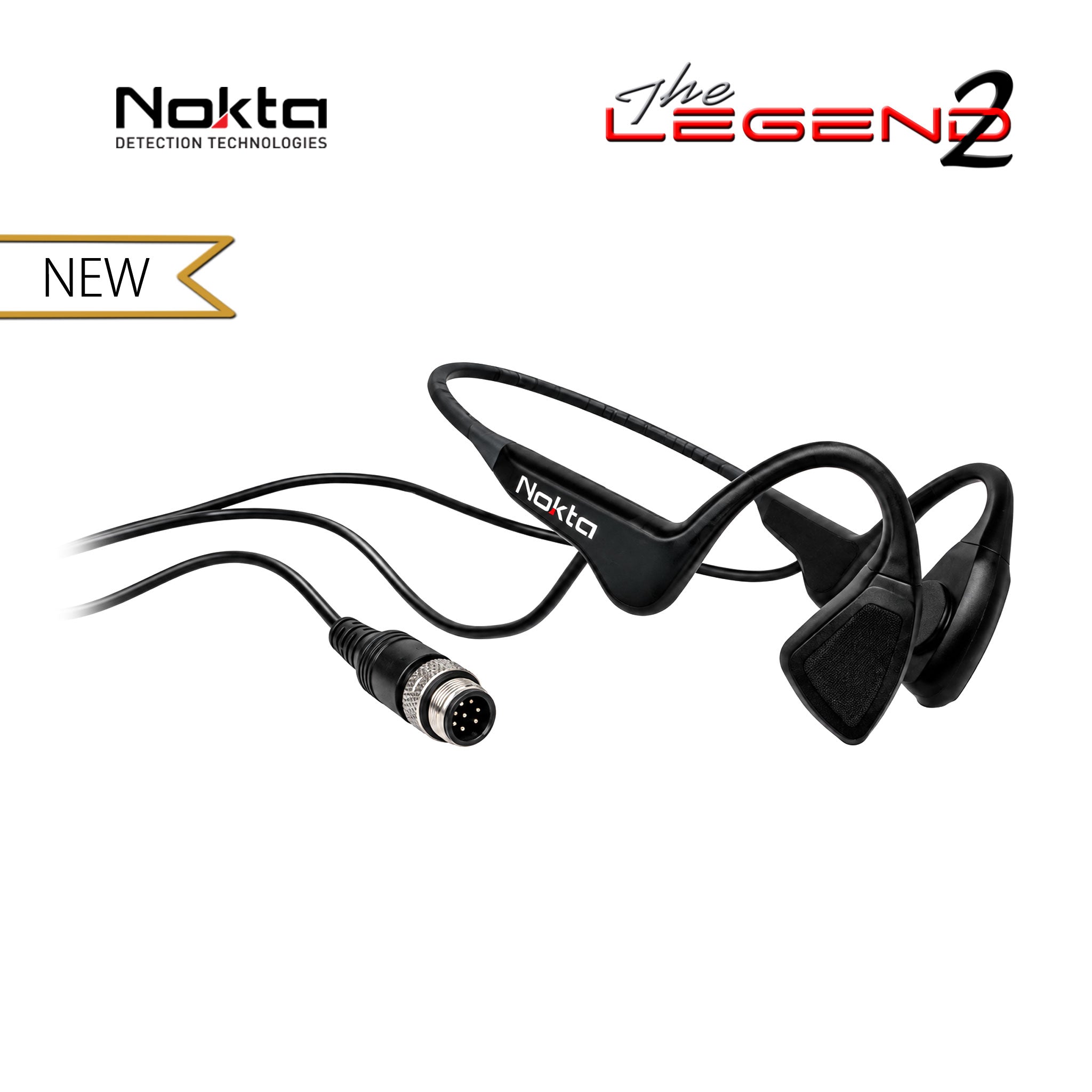 Nokta | Bone Conduction Waterproof Headphones for The Legend 2 | LMS Metal Detecting