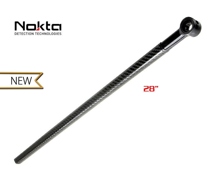 Nokta | Longer Carbon Fiber Lower Shaft for The Legend, Simplex, and Score | LMS Metal Detecting