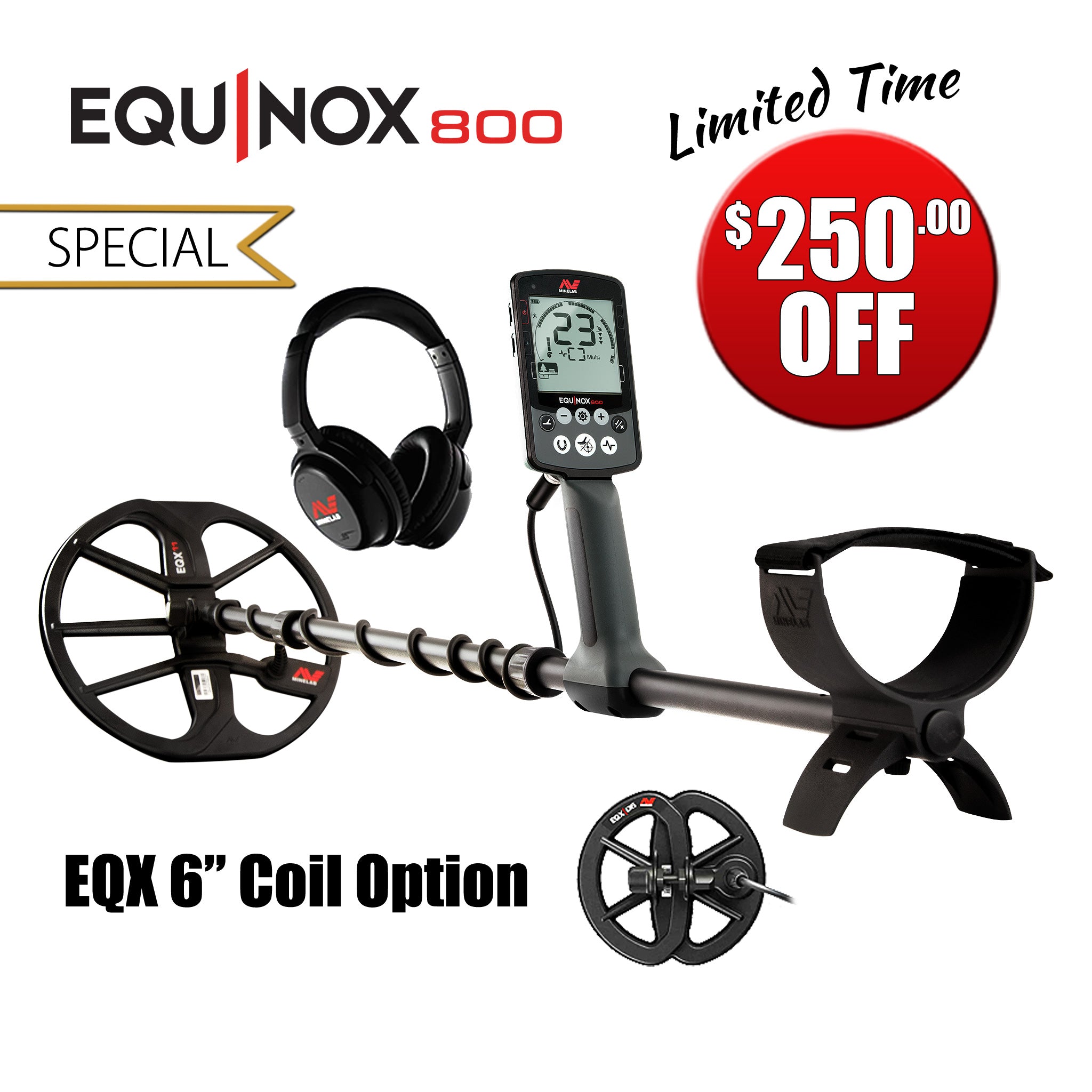 Minelab |  Equinox 800 Metal Detector | LMS Metal Detecting