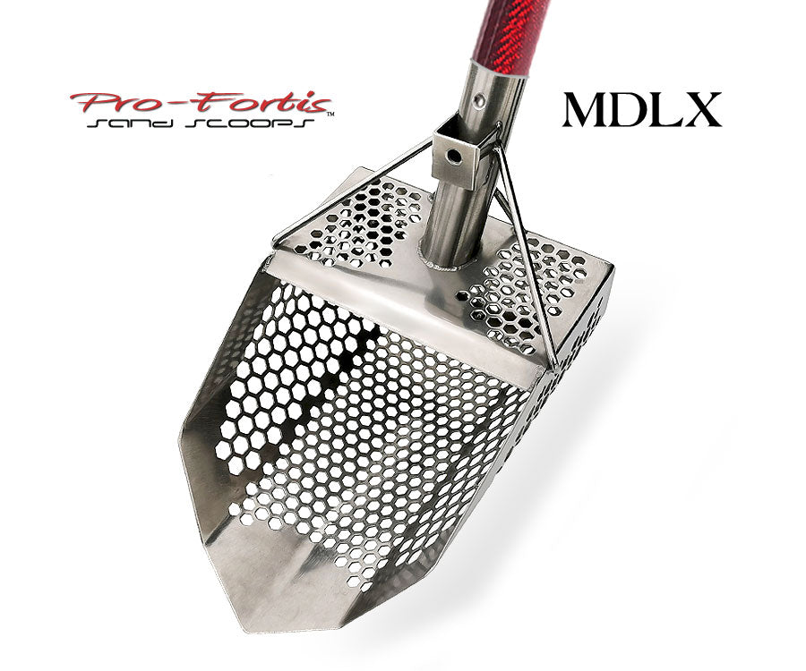 Pro-Fortis MDLX Sand Scoop | Deep Red Carbon Fiber | LMS Metal Detecting