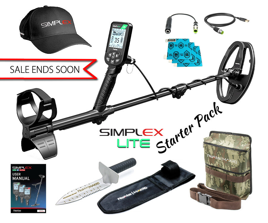 Nokta | Simplex LITE Metal Detector Starter Pack | LMS Metal Detecting ...