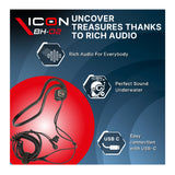 XP Metal Detectors | BH-02 ICON Bone Conduction Waterproof Headphones | LMS Metal Detecting