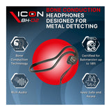 XP Metal Detectors | BH-02 ICON Bone Conduction Waterproof Headphones | LMS Metal Detecting