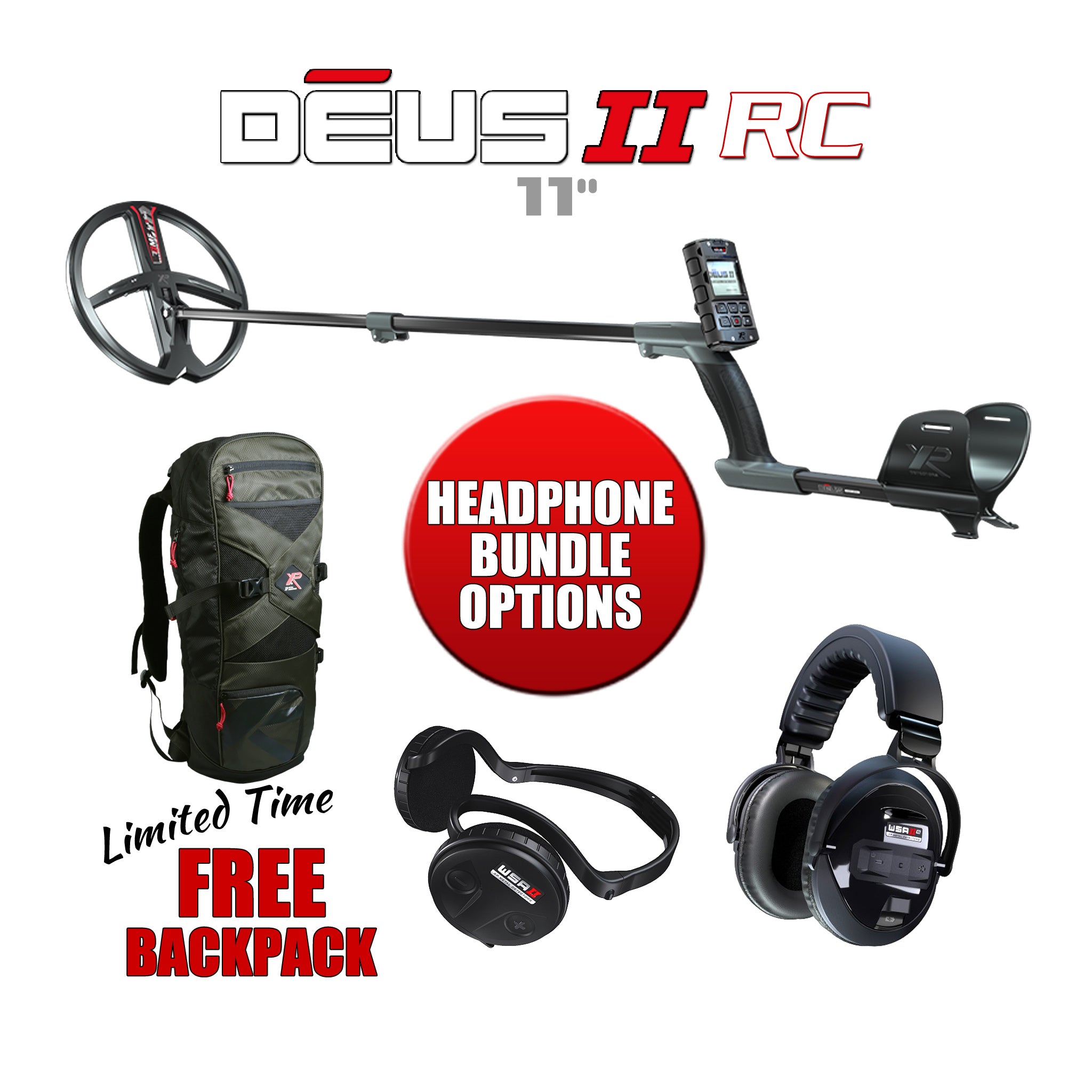 XP Deus II Metal Detector with 11" Search Coil RC Package | LMS Metal Detecting