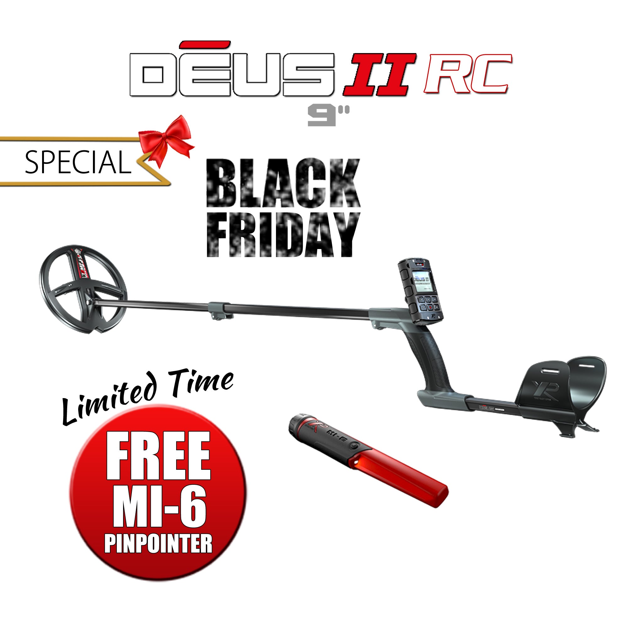 XP Deus II Metal Detector with 9" Search Coil RC Package | LMS Metal Detecting