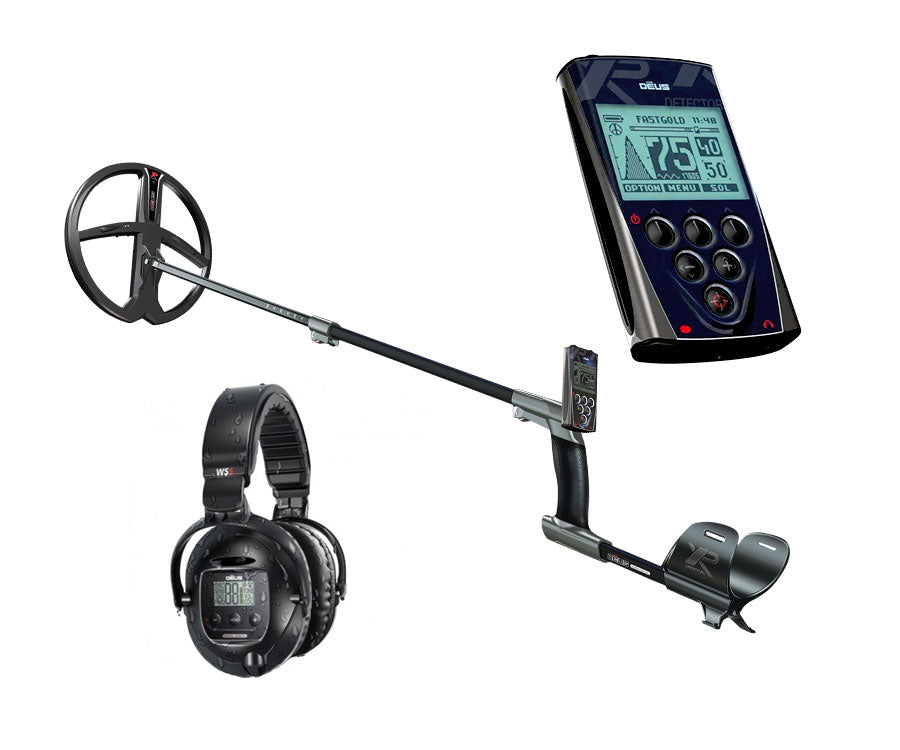 XP Deus Metal Detector with X35 11" Coil, RC and WS5 Headphones | LMS Metal Detecting