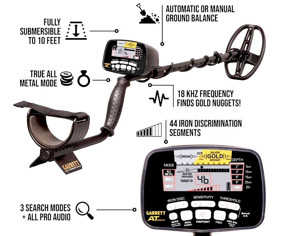 Garrett | AT Gold Metal Detector | LMS Metal Detecting