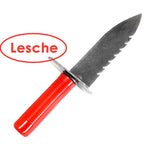 Lesche Digging Tool & Sod Cutter Serrated on Right Side with Sheath
