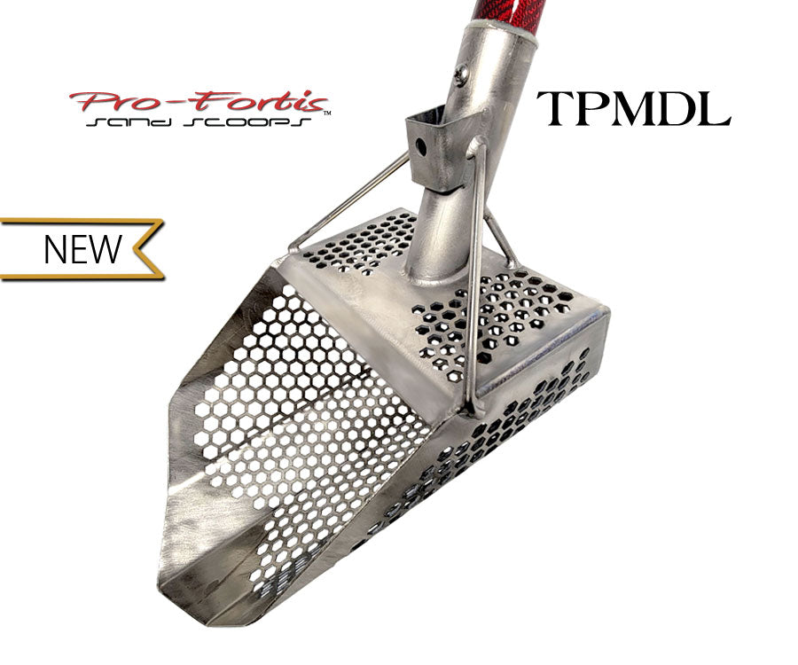 Pro-Fortis TPMDL Titanium Sand Scoop with Deep Red Carbon Fiber Handle