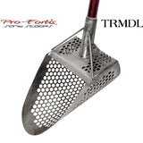 Pro-Fortis Titanium TRMDL Sand Scoop with Deep Red Carbon Fiber Handle