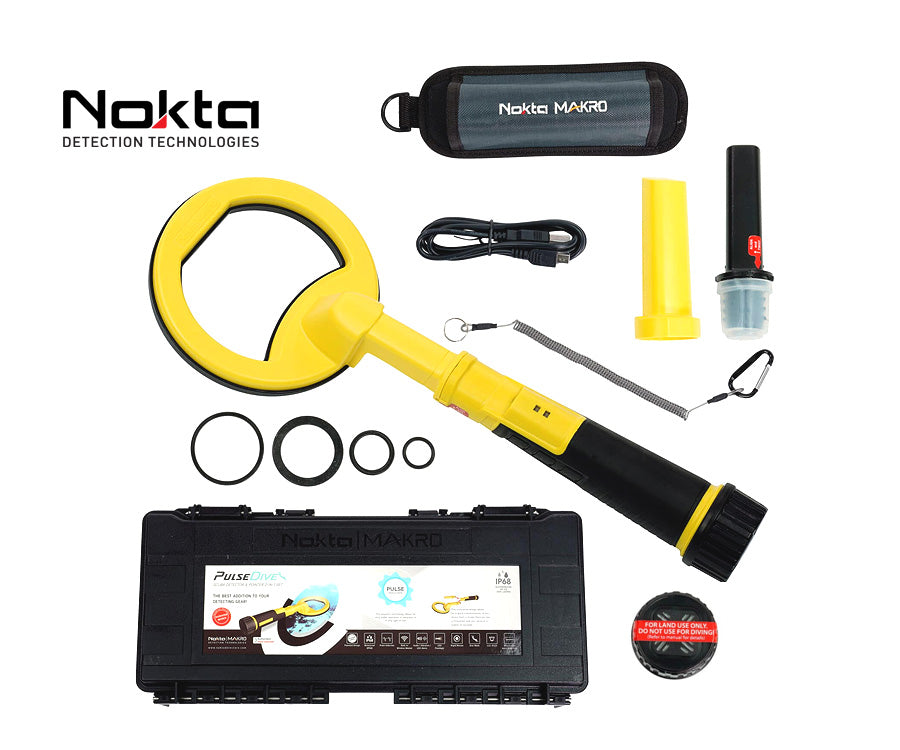 Nokta | PulseDive 2-in-1 Scuba Detector and Pinpointer - Yellow | LMS Metal Detecting