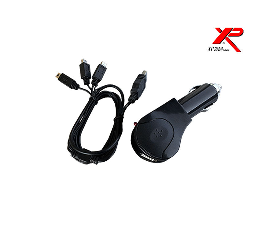 Deus & ORX Car Charger with USB X3 Cable | LMS Metal Detecting
